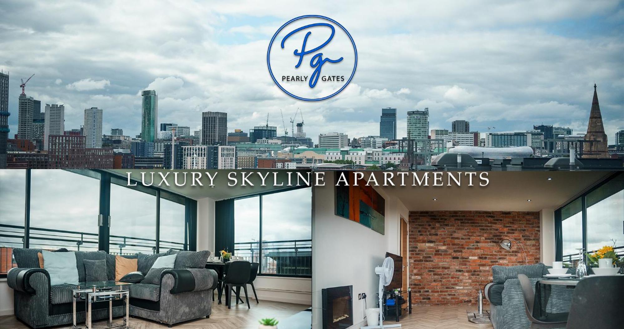 Penthouse - Amazing City Skyline Views - Free Parking - Balcony - Utilita Arena - New St Station - Bullring Shopping バーミンガム エクステリア 写真